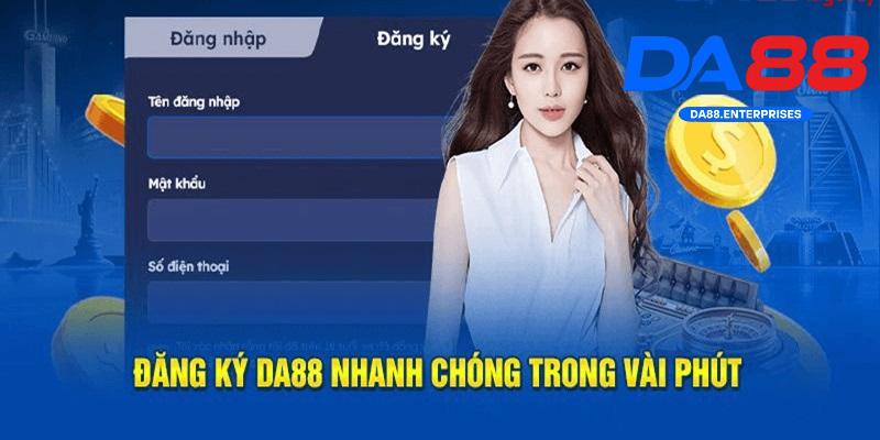 Các bước đăng ký DA88 Các bước đăng ký DA88