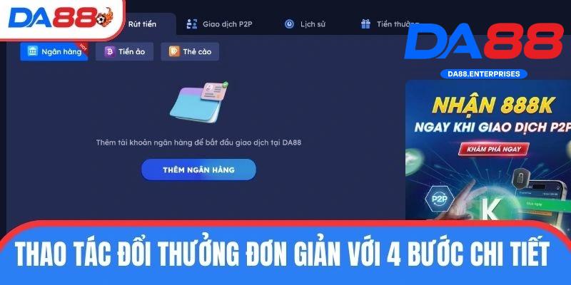 Hướng dẫn rút tiền DA88